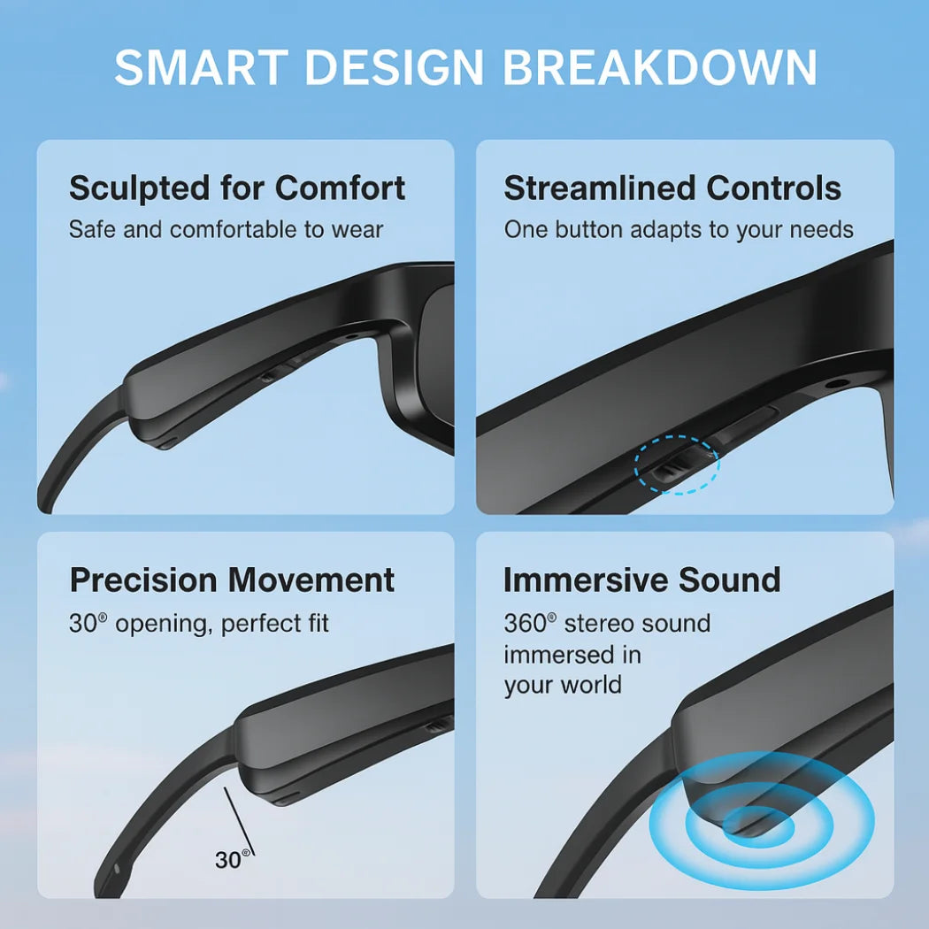 TuneShade Smart Glasses