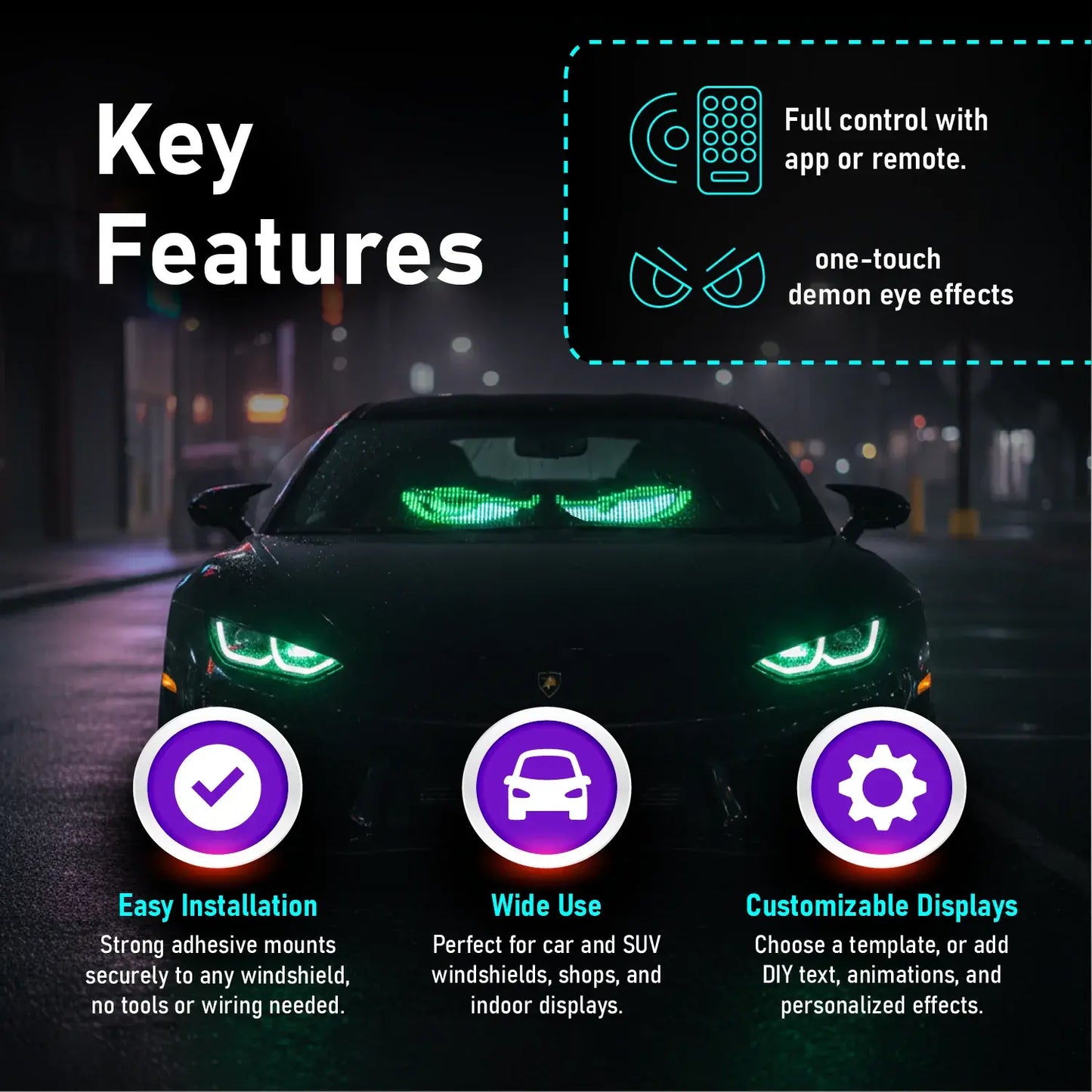 TuneShade LED Eyes for Car