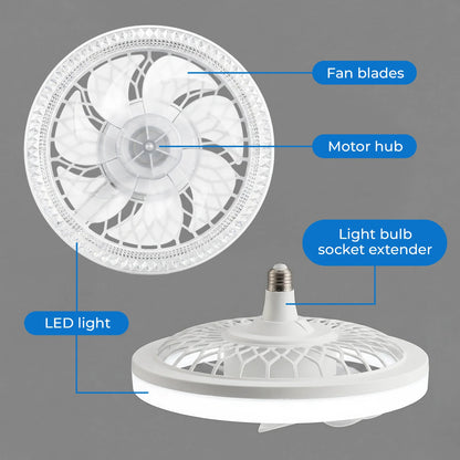 Ventely Socket Fan Light