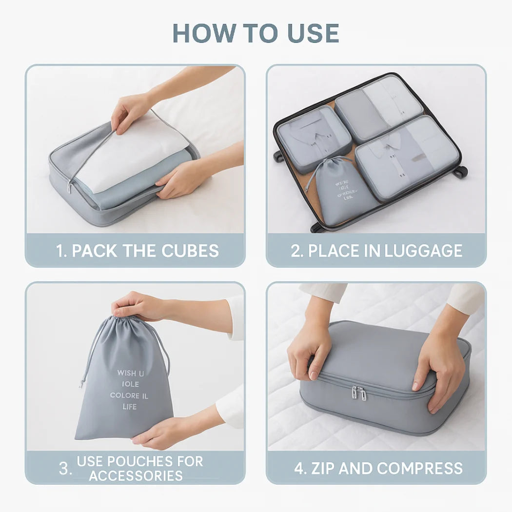 GlideOn Packing Cubes